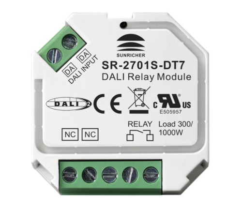 Sunricher DALI-2 Brytaktorpuck 1-kan (R/I 4,3A / C 1,3A)
