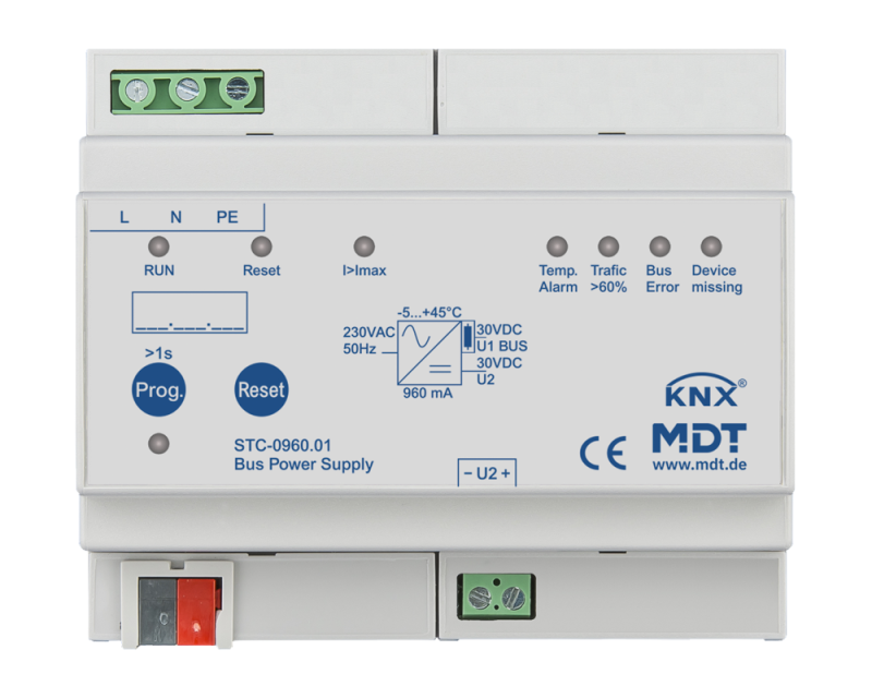 MDT Spänningsförsörjning 960mA STC diagnostik