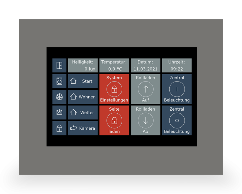 MDT Touchskärm Visucontrol 7-tum Infälld