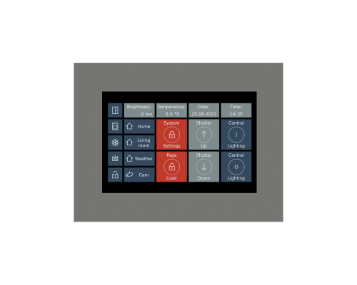 MDT Touchskärm Visucontrol 7-tum Infälld