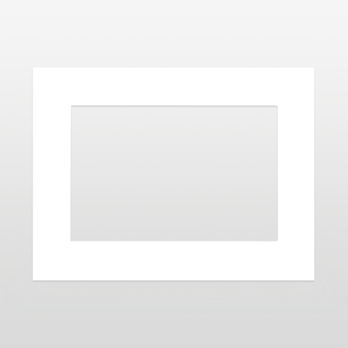 MDT Visucontrol 7-tum Täckram Vit glas