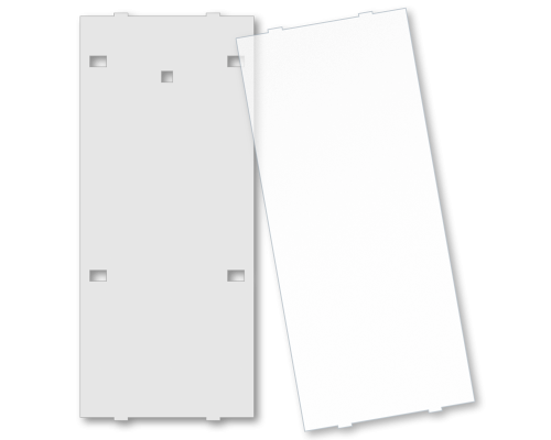 MDT Mittkåpa Textfält för Push Button Plus / Plus TS 4-kn Vit