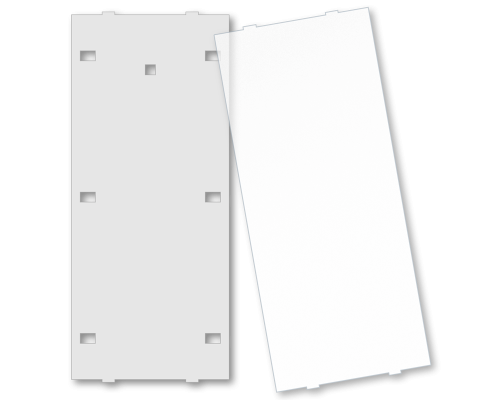 MDT Mittkåpa Textfält för Push Button Plus / Plus TS 6-kn Vit