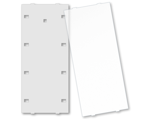 MDT Mittkåpa Textfält för Push Button Plus / Plus TS 8-kn Vit