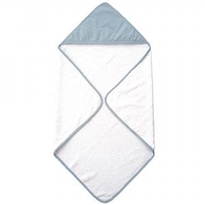 Hooded towel classic ice blue dotty