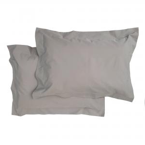 Pillow case 2 pcs junior grey classic GOTS