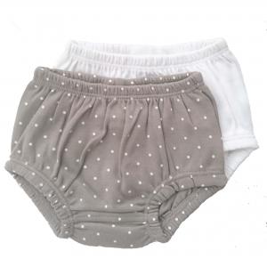 Bloomers pack of 2 grey dotty