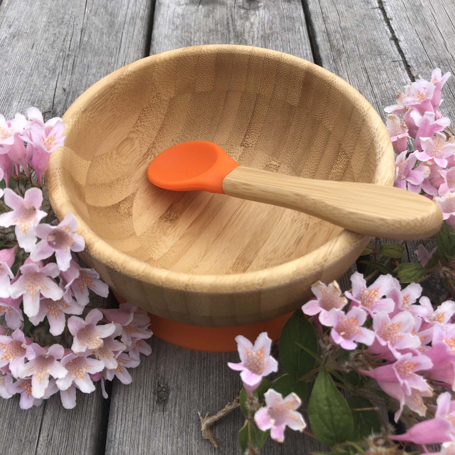 Bamboo bowl orange