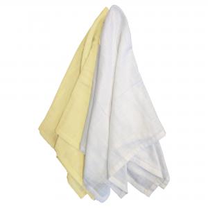 Muslin pack of 2 yellow
