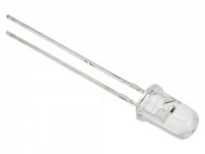 Blå Blinkande LED klar, 5 mm