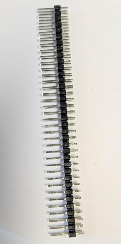 Stiftlist dubbel 2 x 36   2,54mm