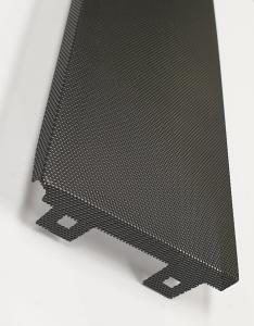 Högtalargaller  392 x 80 x 9mm  Svart NOS 