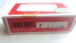 Glassäkring snabb 250mA 100 st