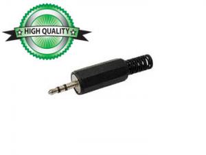 2.5mm Plugg Han stereo, svart