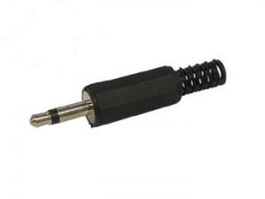 3.5mm Plugg Han mono, svart