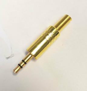 3.5mm Plugg Han Stereo, Guldplätterad