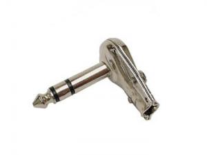 6.35mm Plugg 90 grader Han stereo, nickel