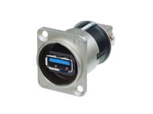 Neutrik - vändbar USB3.0 könbytare (TYP A OCH B)