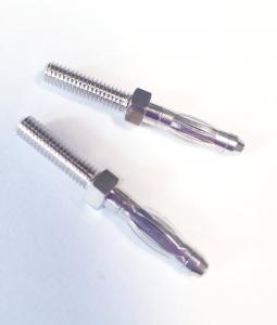 Banankontakt 4mm med gänga  ( 2st )