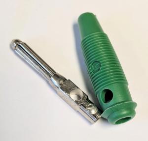 Banankontakt 4mm grön Hirschman