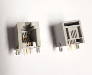 Modular RJ10 4P4C PCB Grå