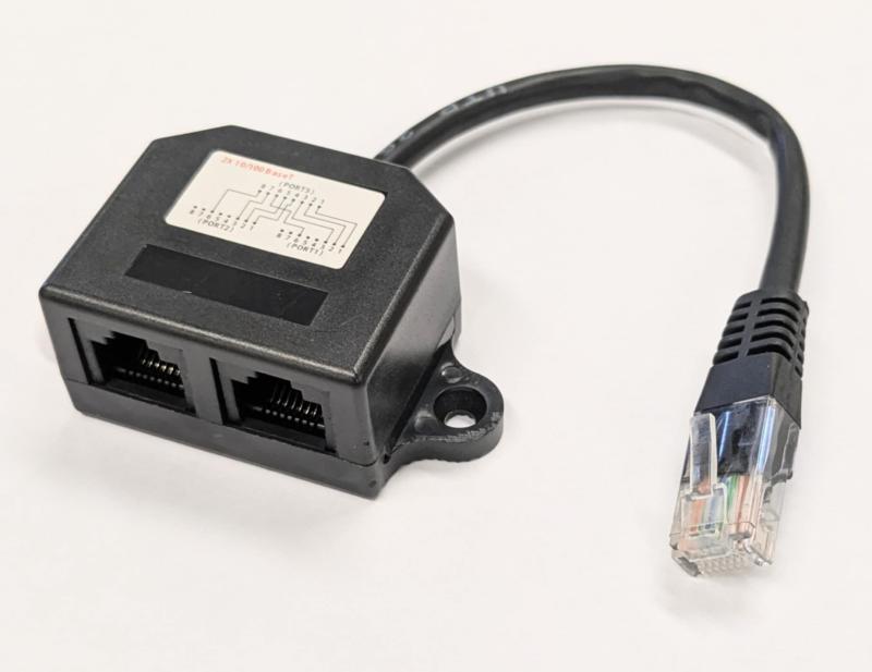 Korskopplingsadapter, RJ45 han - hon