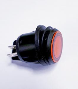 Vaggomkopplare med Orange LED 12V