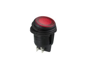 Vaggomkopplare med röd LED 12V
