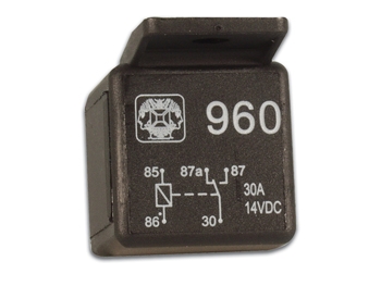 Relä Bilrelä 12 VDC / 20 - 30 A