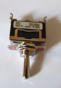 Vippomkopplare 1 Pol 3 vägs Till - Från - Till,  