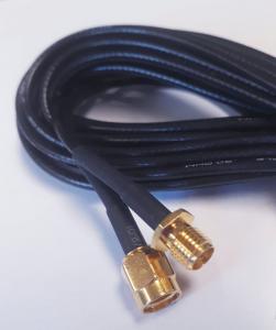RP-SMA förlängningskabel, 3 Meter Han - Hon, 5 Meter