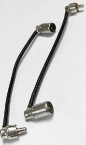 Kablage RCA Han Vinklad till RCA Hon Vinklad 130mm