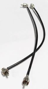 Kablage RCA Han Rak till RCA Han Vinklad 240mm