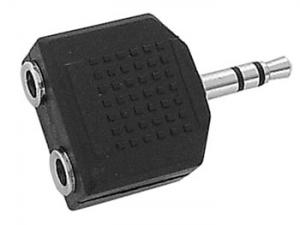 3,5mm Han till 2 x 3,5mm Hon Stereo Adapter