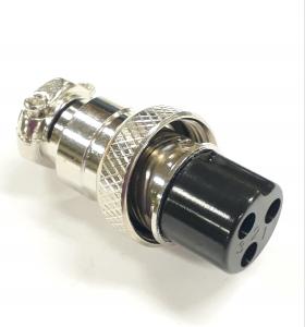 3 pol Mikrofon sladdkontakt, Hon  