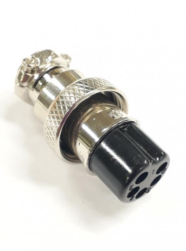 5 pol Mikrofon sladdkontakt, Hon