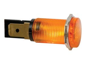 Kontrollampa 14 mm, 220 V,  Orange