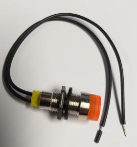 Kontrollampa 13 mm, 12 V,  Orange