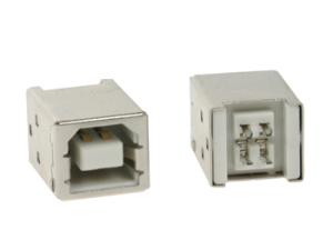 USB B för kretskortsmontering 180° Hon PCB