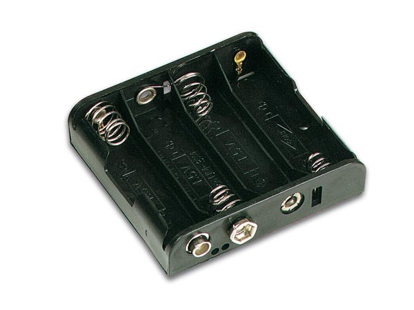 Batterihållare för 4 x AA (LR06)
