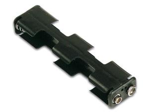 Batterihållare för 4 x LR6 (AA)