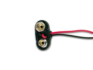 Battericlip för 9V Blockbatteri/Batterihållare