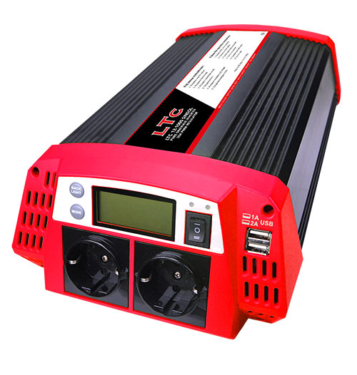 Inverter 12V till 230V 1000W Sinsol Sinus