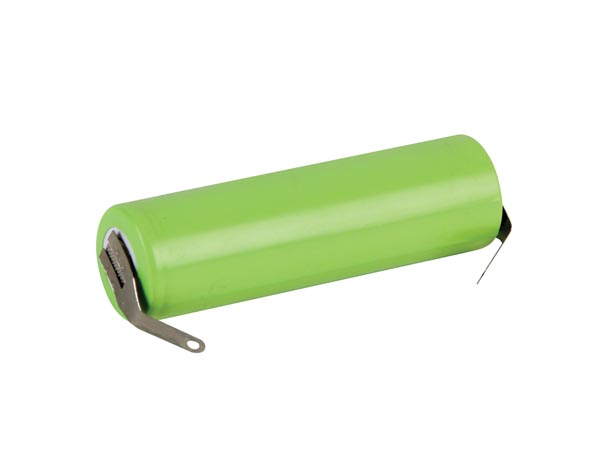 Batteri med lödöron, 2000mAh, Laddningsbart  Ni-MH