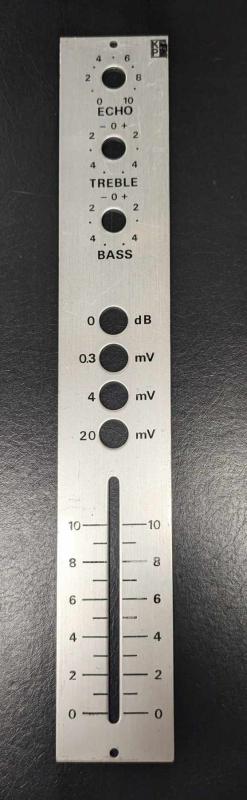 Front i aluminium 28,7 x 4,5 x 2 mm