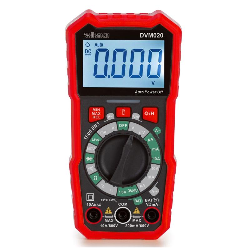 Multimeter Digital, mäta AC/DC-ström, AC/DC-spänning 