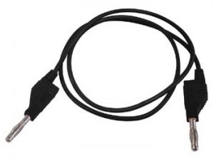 Testsladd 1 Meter, Svart med banankontakt