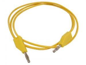 Testsladd 1 Meter, Gul med banankontakter