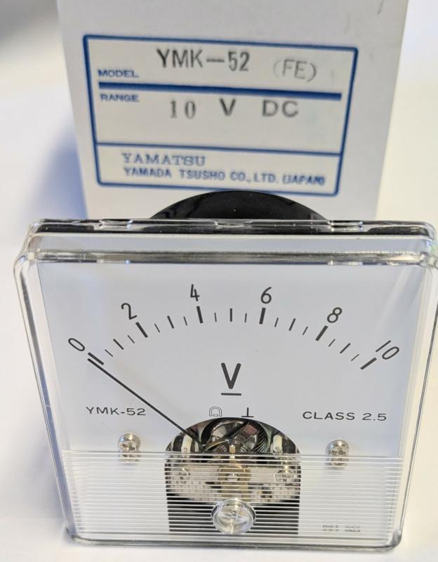 Analogt panelinstrument 10A 60 x 60 x 35 mm YMK-52  NOS
