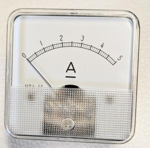 Analogt panelinstrument 5A 60 x 60 mm NOS